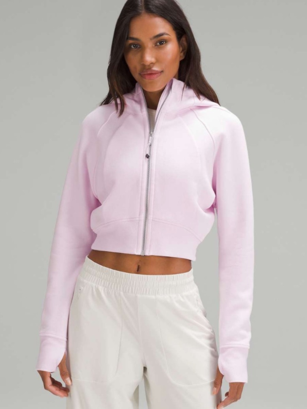 Lululemon Scuba Full-Zip Cropped Hoodie Size 6